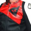 Dainese SPORTIVA sportovní kožená bunda červená/bílá vel.52